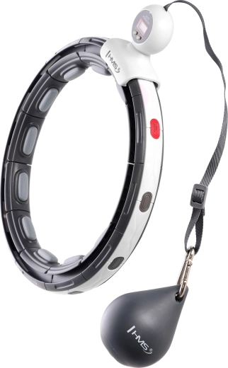 Masāžas hula hoop ar svaru, magnētiem un skaitītāju HMS HHM15 – melna