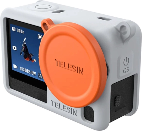 Telesin silikona aizsargmaciņš DJI Osmo Action 6 kamerai, pelēks
