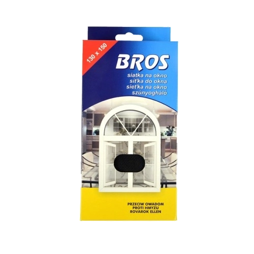 Pretinsektu tīkls logam 130 × 150 cm BROS, melns