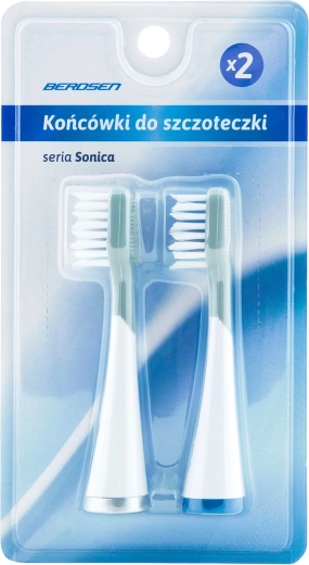 Replacement heads for Berdsen sonic toothbrush, 2 pcs