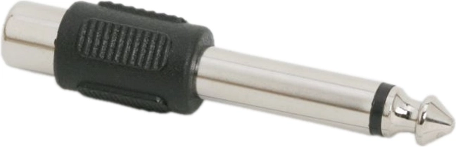 RCA socket to 6.3mm mono jack plug adapter