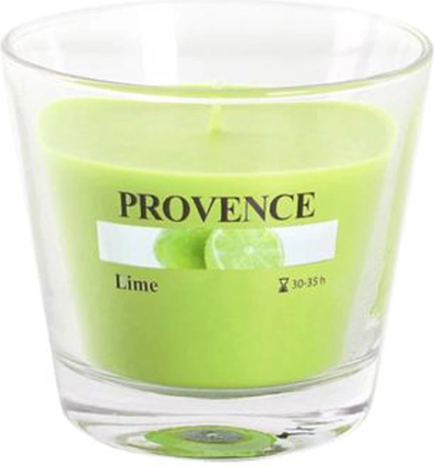 Scented candle in glass PROVENCE lime 35 hours