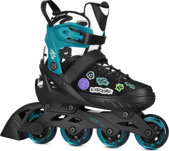 Inline skrituļslidas NILS Extreme Vibe – Tirkīza