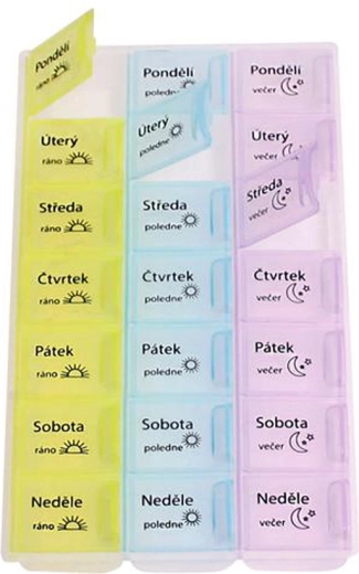 7-day TORO pill organizer – morning, noon, evening