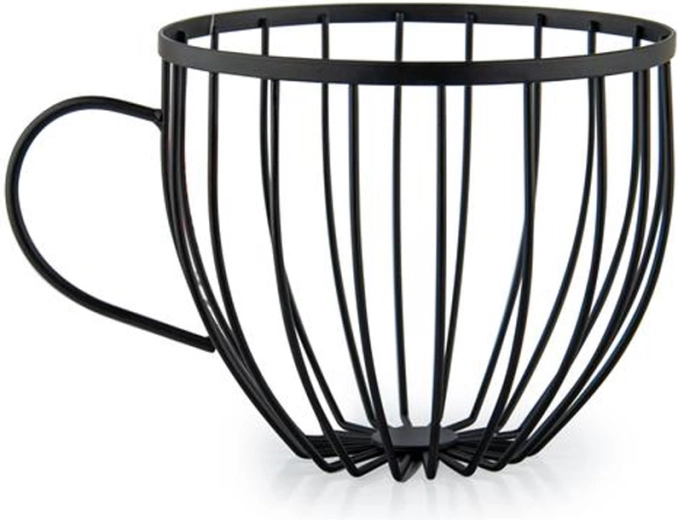 Stiepļu bļoda ar rokturi Kitchisimo, melna, 15 cm