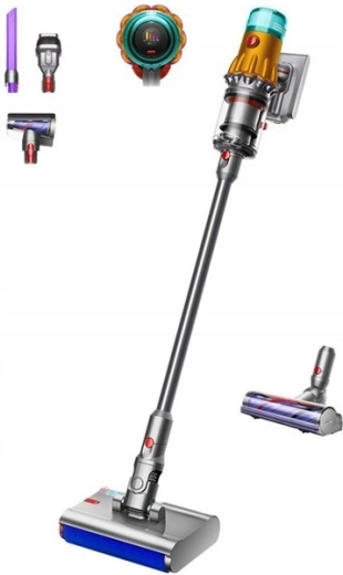 Dyson V12s Detect Slim Submarine cordless stick vacuum cleaner yellow/nickel