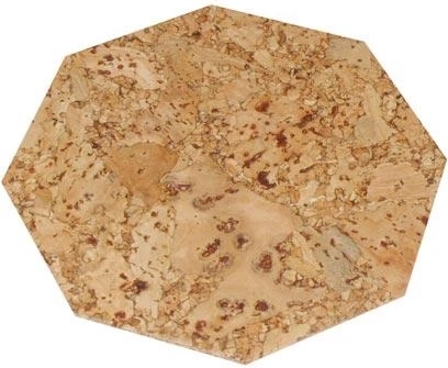 Cork placemats octagon 10 cm (6 pcs)