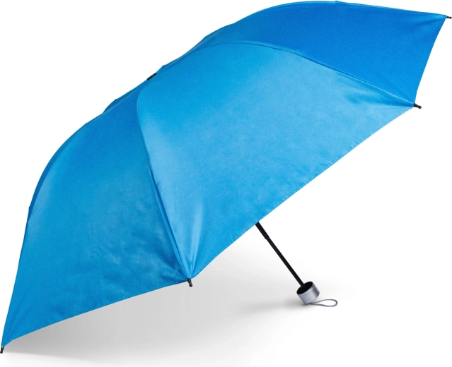 Blue folding umbrella, 96 cm, with 8 ribs