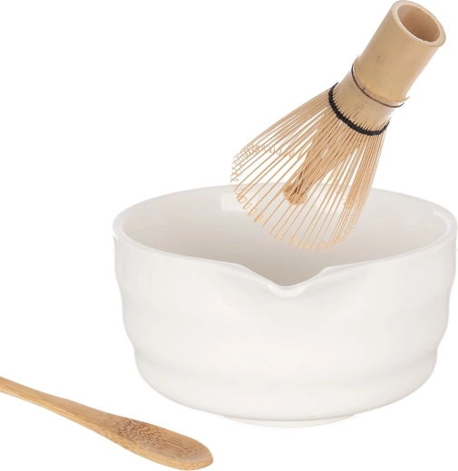 Porcelāna bļoda ar snīpīti ērtai maisīšanai un ieliešanai