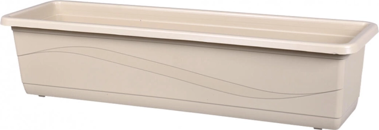 Plastmasas balkona kaste Lobelia Modern 40 cm gaiši brūna