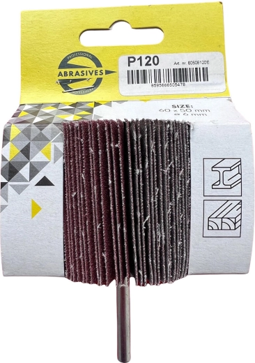 Lamelu kātiņa slīpēšanas disks 50 × 30 × 6 mm, graudainība 120