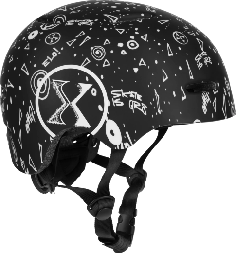 Velo un skrituļdēļa ķivere NILS Extreme MT311 melna