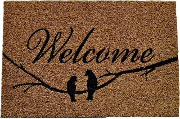 Coconut Fiber and PVC Doormat 40 × 60 cm Welcome