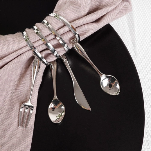 Glossy silver finish