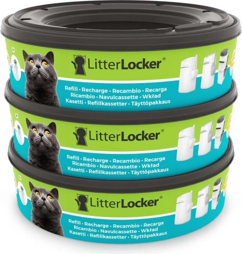LitterLocker rezerves kasetes kaķu pakaišu konteineram (3 gab.)