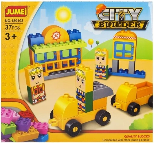 Jumei City Builder pilsēta – būvniecība, 37 detaļas (28 × 26 cm) - 1 gab.