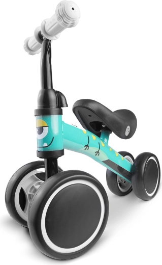 RICOKIDS līdzsvara ritenis ar 4 riteņiem – tirkīza krāsā