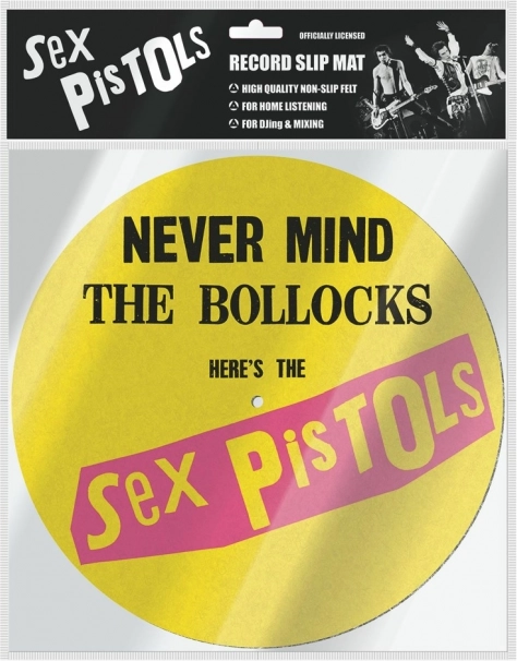 Pagrieziena galda paklājiņš ar Sex Pistols motīvu