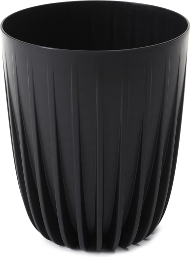 Puķu pods Mira 14,5 cm eco recycled melns
