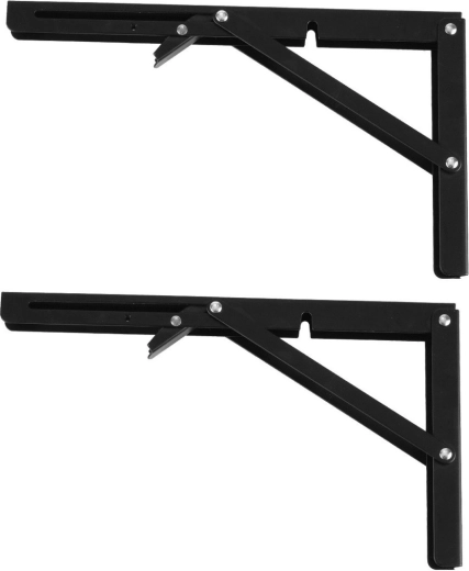 Maclean folding bracket for a wall-mounted shelf