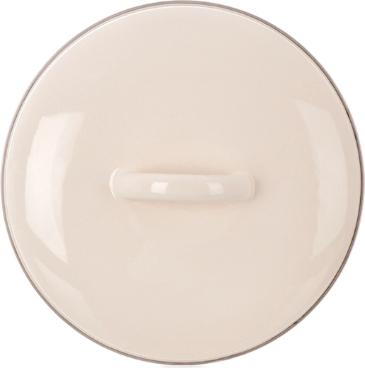 Enamelled Cream Lid 17 cm