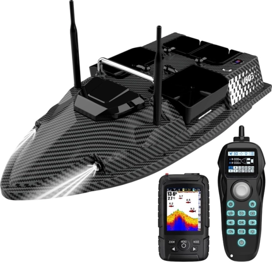 Flytec V803 Pro ēsmas piegādes laiviņa ar GPS un sonāru 5200 mAh