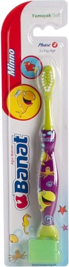 Banat Mino Junior Soft children's soft toothbrush 5–7 years