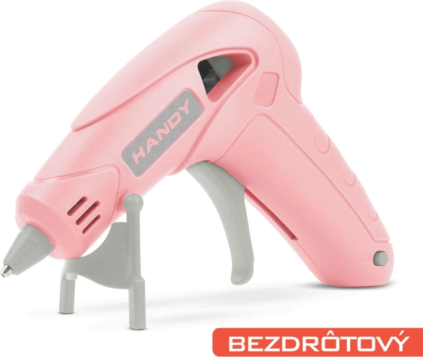 Cordless hot glue gun with USB-C, 10 W, pink
