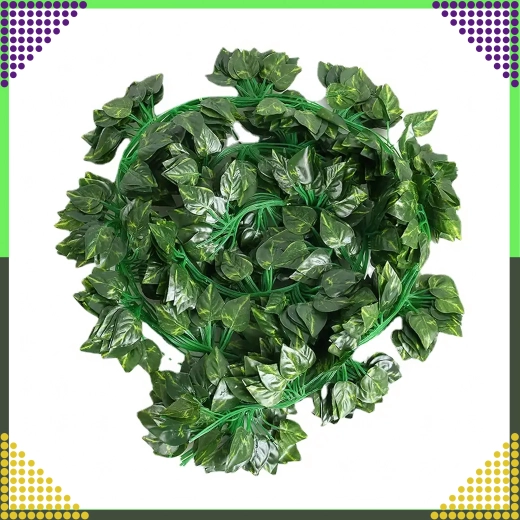 11.5 m of green decoration in one set