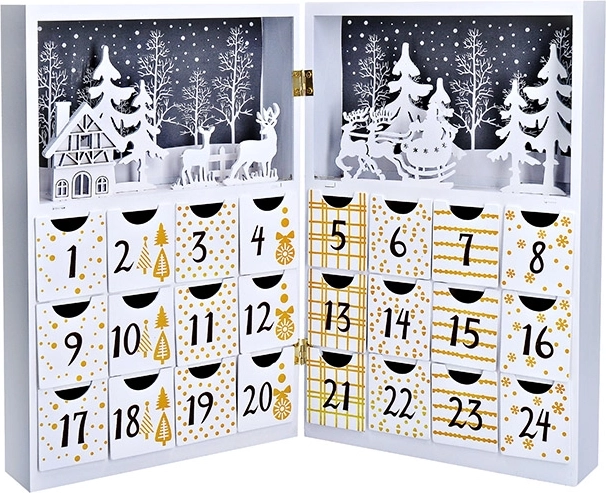 Solight LED adventes kalendārs grāmatas formā 40 × 30 cm
