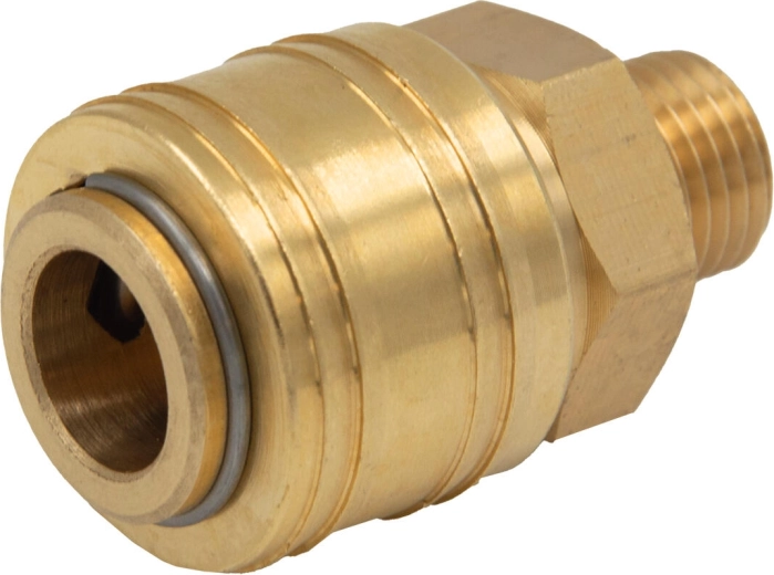 Ātrais savienotājs ar ārējo vītni 1/4" no misiņa