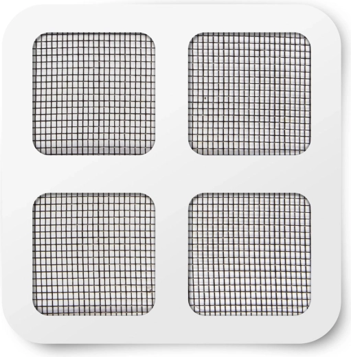 Pašlīmējoši remonta ielāpi pretinsektu tīklam, melni, 10 × 10 cm – 4 gabali