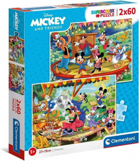 Puzle 2×60 gabali – MIKIJS UN DRAUGI