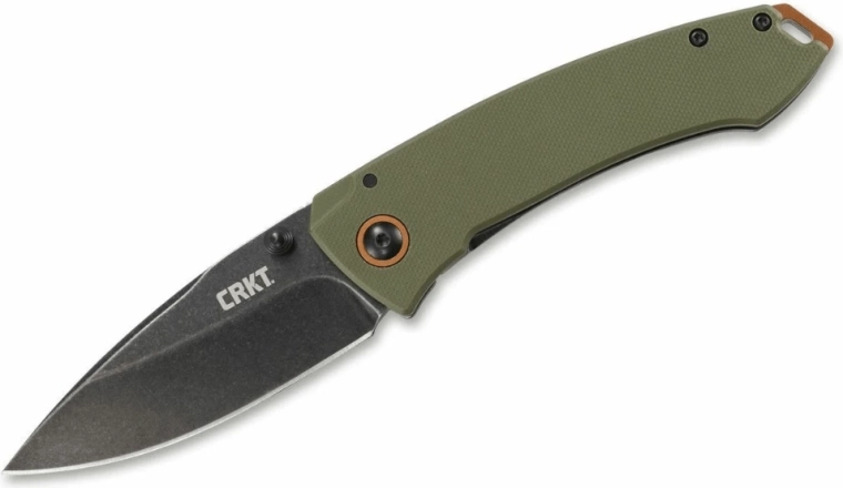 CRKT Tuna OD Green saliekamais kabatas nazis 8,2 cm, stonewash, G10