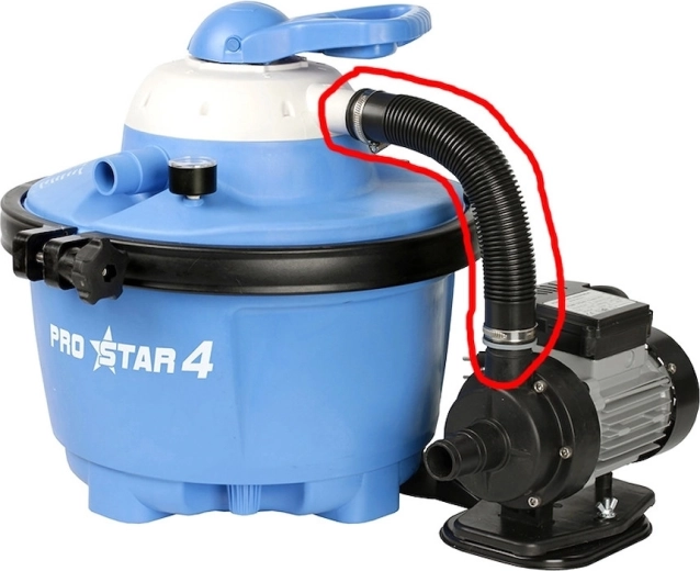 Connecting hose for ProStar 4 sand filter (from 2015)