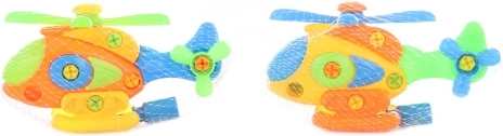 Bērnu skrūvējams helikopters 19 cm