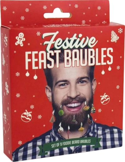 Gift Republic Christmas beard ornaments – set of 9 pcs