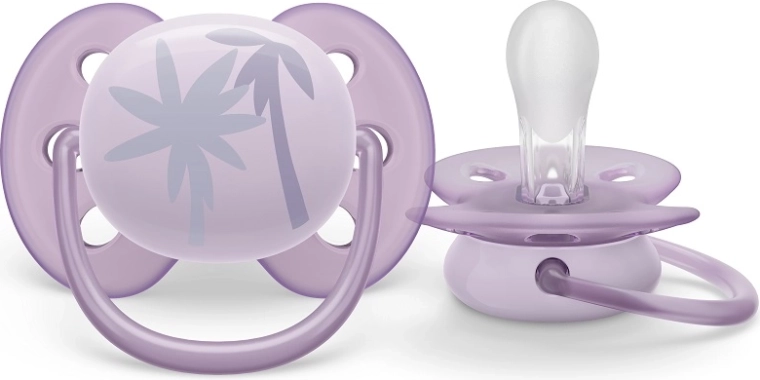 Philips Avent knupītis UltraSoft Premium 0–6 mēn., violets, 1 gab.