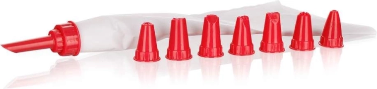 Culinaria Decorator with 8 decorating tips, red