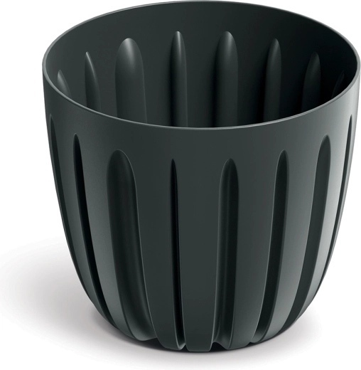 Puķupods Wario 13,8 cm ogļu krāsā