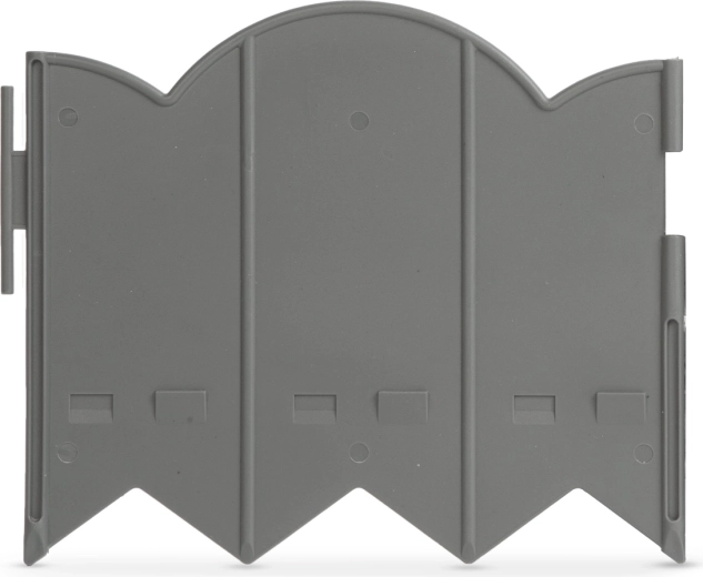 Pelēka plastmasas dārza apmale 20 × 17,5 cm – 12 gab.