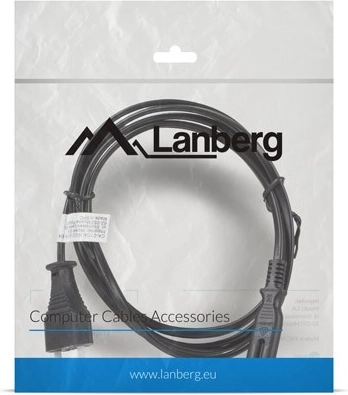EURO (radio) power cable CEE 7/16 - IEC 320 C7 1.8 m black