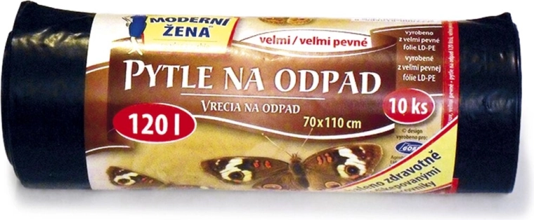 Atkritumu maisi 120 l melni (10 gab.)