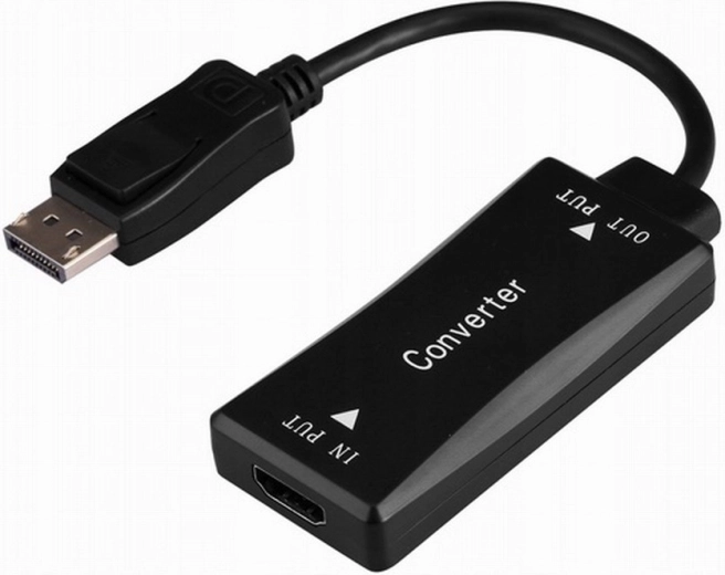 Aktīvs HDMI uz DisplayPort pārveidotājs 4K 30 Hz, 0,15 m
