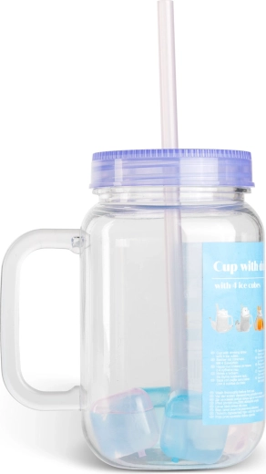 Practical lid and straw