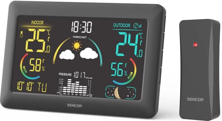Meteoroloģiskā stacija Sencor SWS 4900 ar bezvadu sensoru