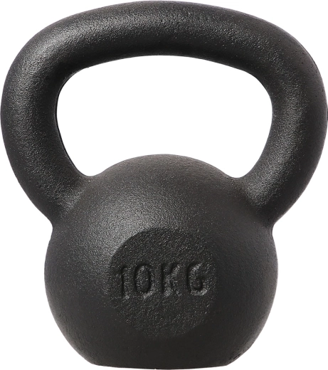 Čuguna kettlebells HMS 10 kg, melns