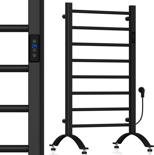 Maltec elektriskais vannas istabas radiators 200 W, melns