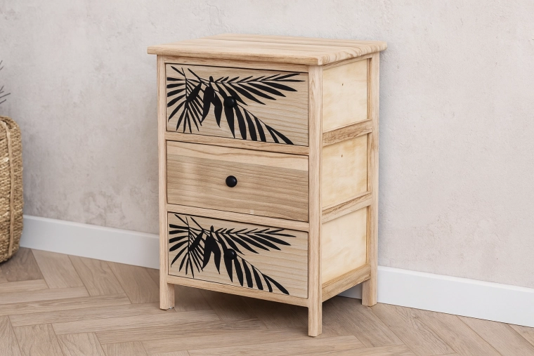 Komode ar 3 atvilktnēm Zofia 40 × 29 × 58 cm