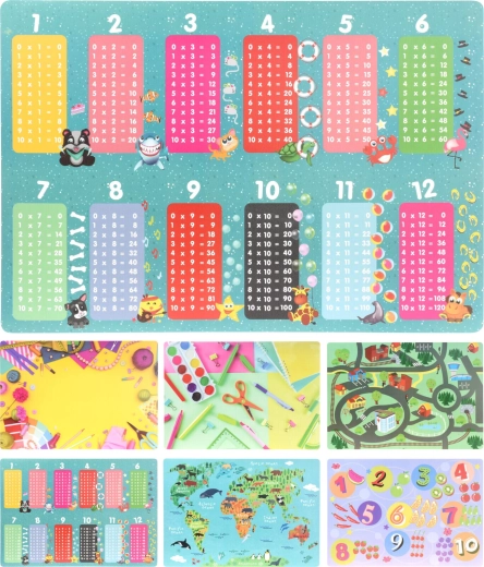 Children's plastic placemat 65 × 45 cm, assorted designs